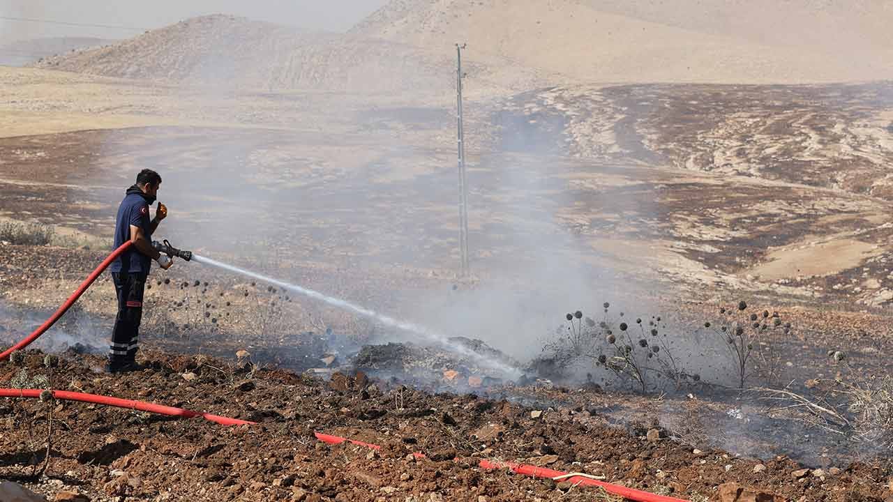 Foto - Mardin'de korkutan yangın