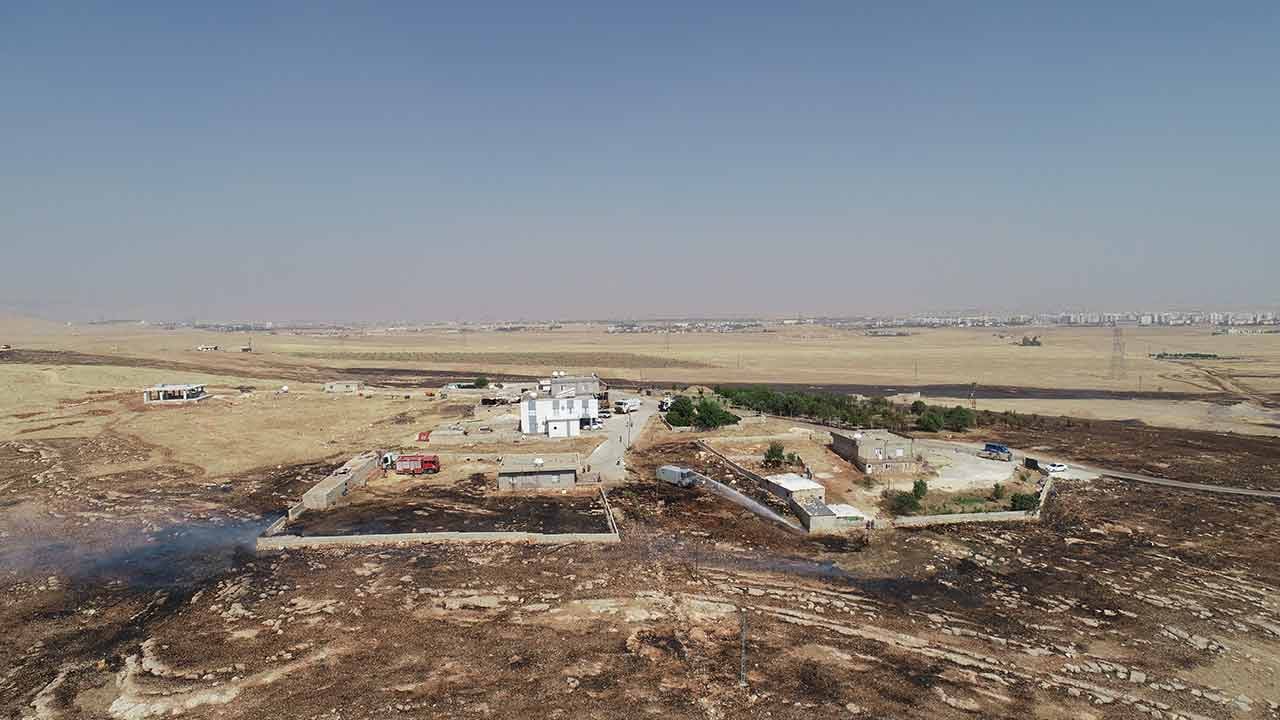 Foto - Mardin'de korkutan yangın