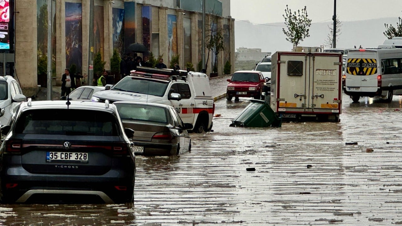 Foto - Mardin'i sağanak vurdu