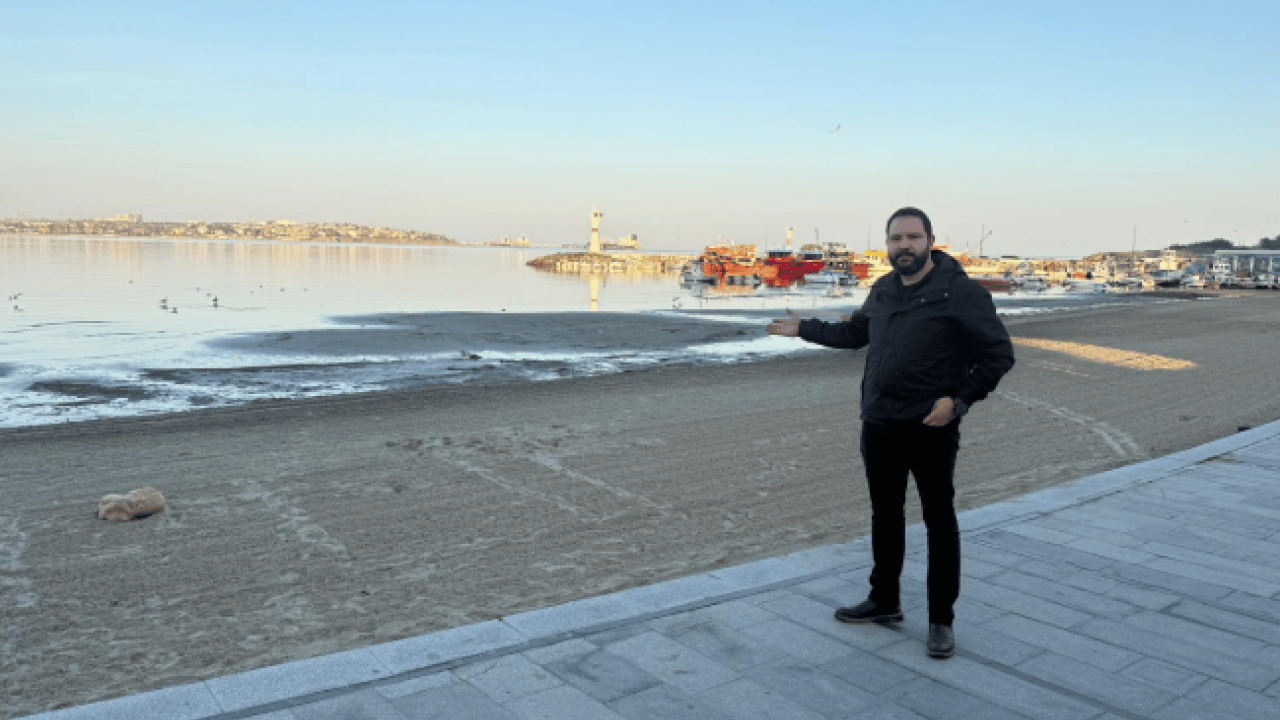 Foto - Marmara Denizi 20 metre çekildi: Tekirdağ'da korkutan görüntü