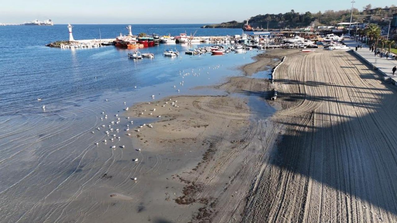 Foto - Marmara Denizi 20 metre çekildi: Tekirdağ'da korkutan görüntü