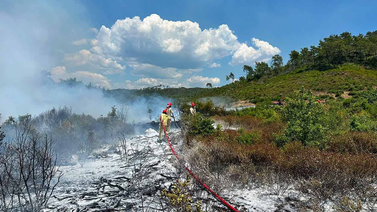 Foto - Marmaris'teki orman yangınından iyi haber geldi