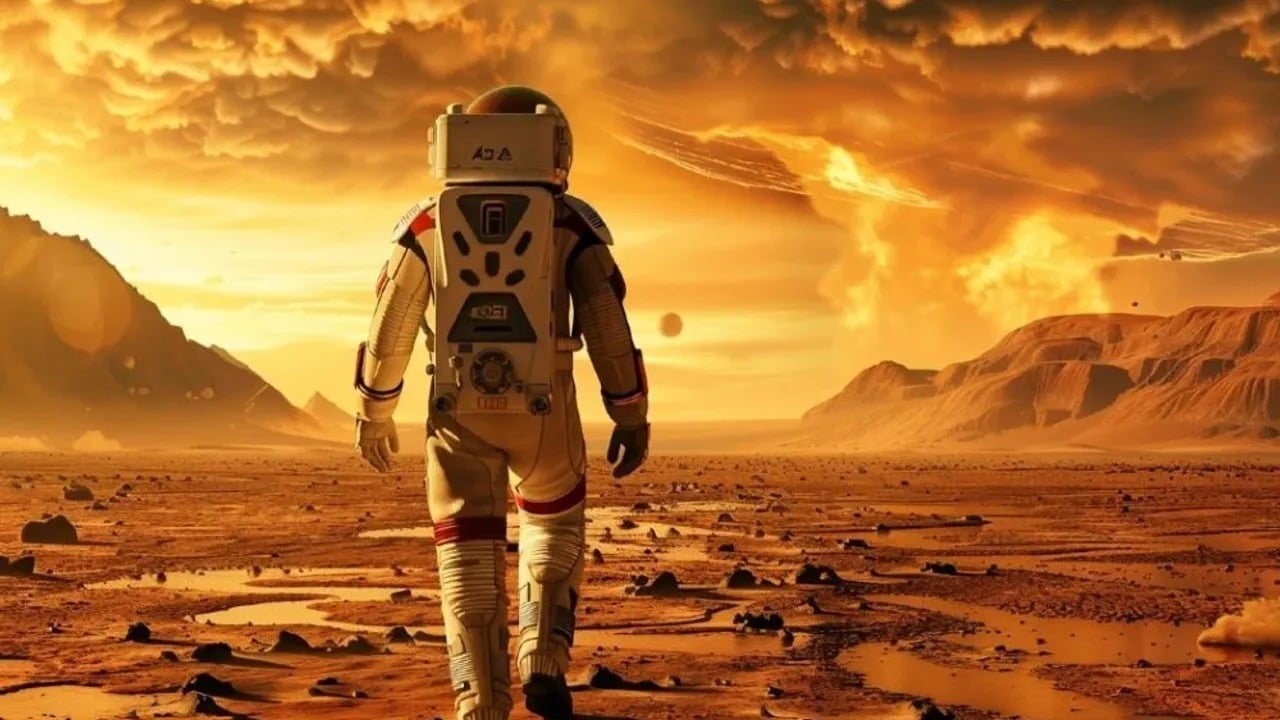 Foto - Mars’ta kritik keşif: Yüzeye metrelerce yakın su buzu bulundu