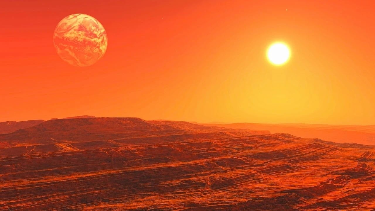 Foto - Mars'ta zaman su gibi akıyor