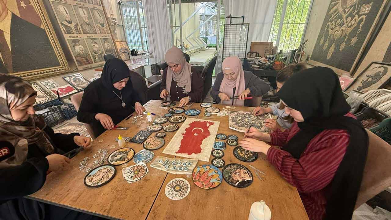 Foto - Mazlumların umudu oldu! Suriyeli sanatçılardan müthiş Erdoğan çalışması