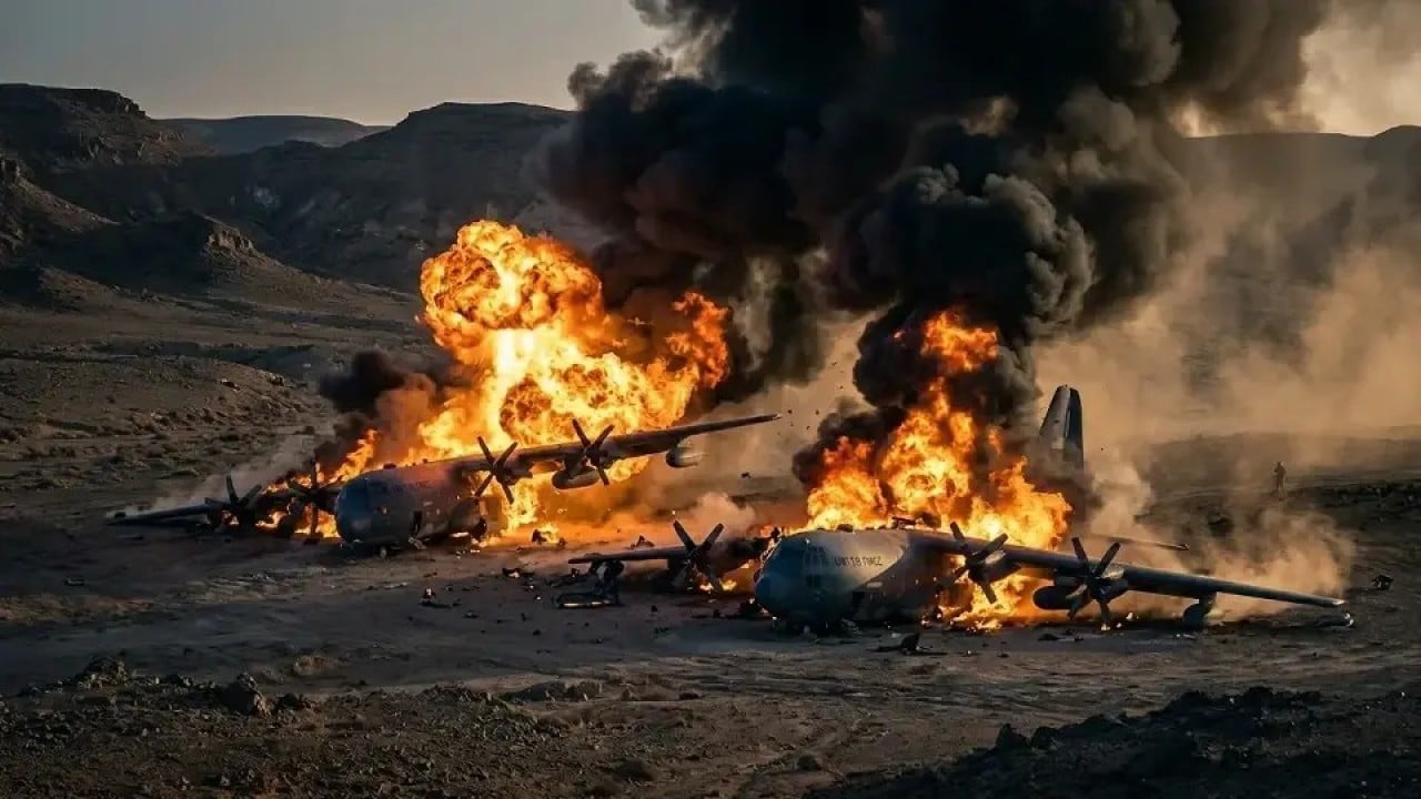 Foto - MC-130J şoku: Uçaklar İran'ın eline geçmesin diye imha edildi