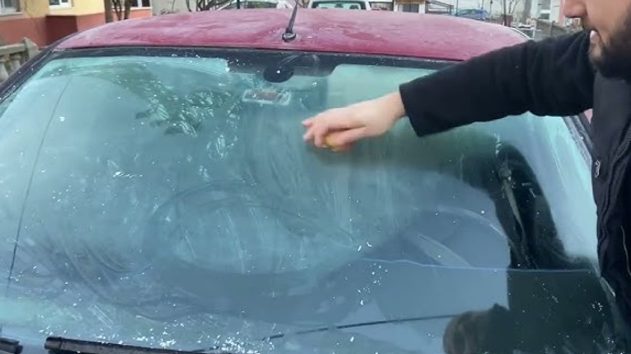 Foto - Meğer bu kadar kolaymış: Arabaya iki dilim koyun buğudan kurtulun!