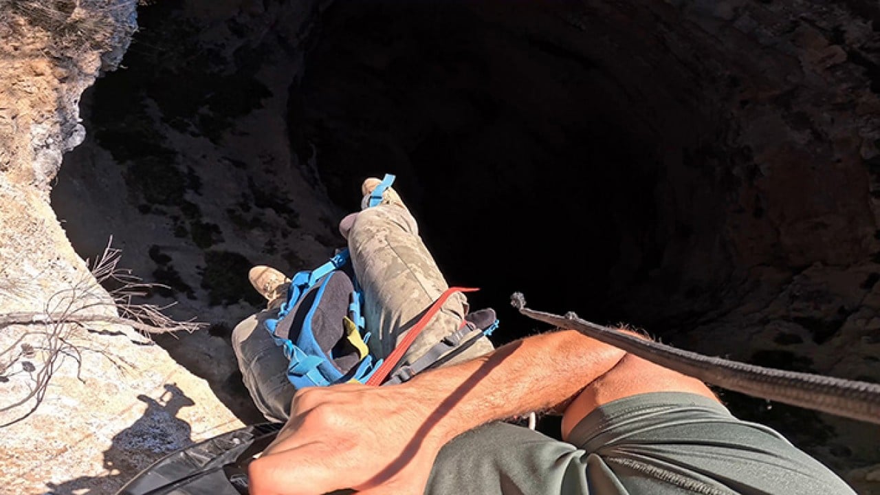 Foto - Merak edilen 90 metrelik kara deliğe ilk kez inildi