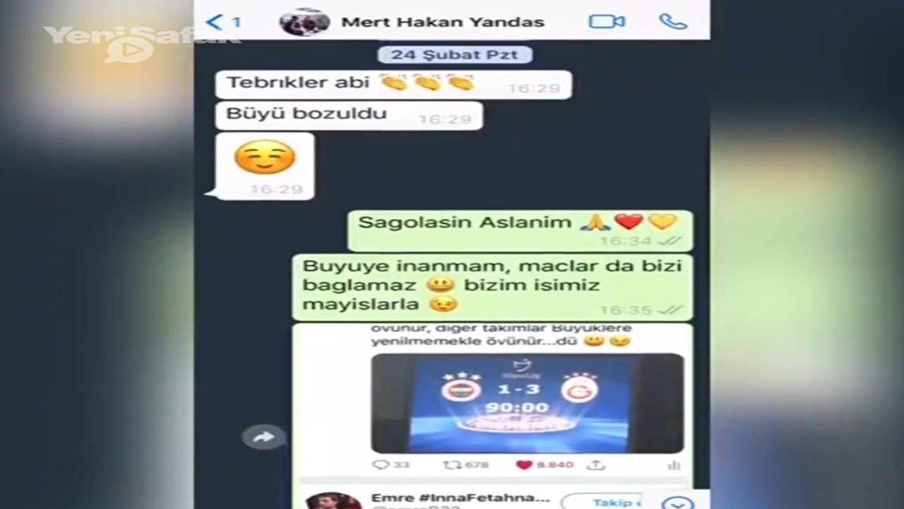 Foto - Mert Hakan Yandaş’ın oynattığı kuponlar ve whatsapp yazışmaları ifşa oldu: Tutmazsa Galatasaraylıyım