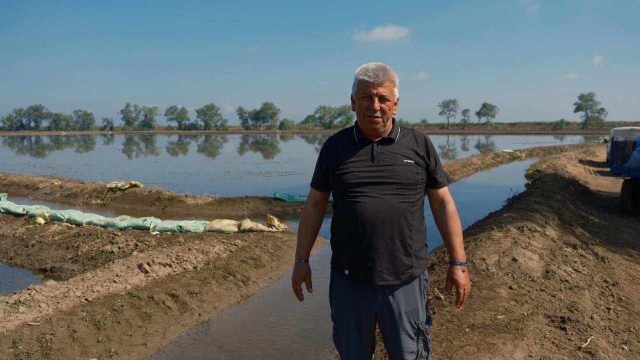 Foto - Meşakkatli çeltik ekimini drona yükledi