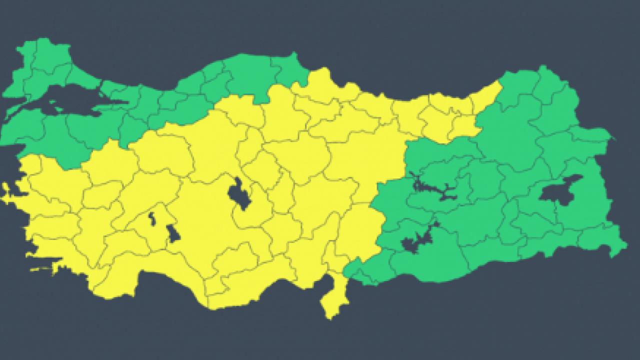 Foto - Meteoroloji’den 39 il için ‘sarı’ alarm: Sağanak ve doluya dikkat!