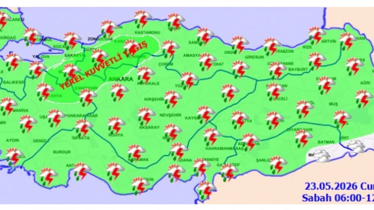 Foto - Meteoroloji'den 45 ile sarı kodlu uyarı: Sağanak yağış geliyor