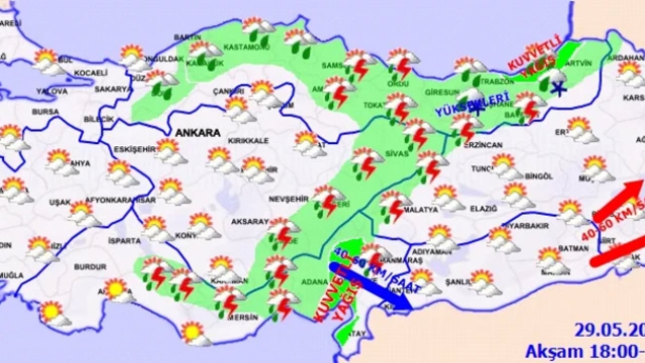 Foto - Meteoroloji'den sarı kodlu uyarı: Bu illerde yaşayanlar dikkat