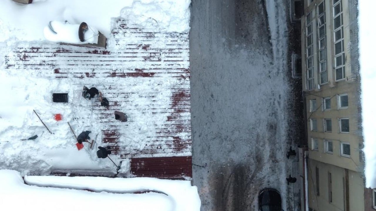 Foto - Metrelerce yükseklikte zorlu kış mesaisi