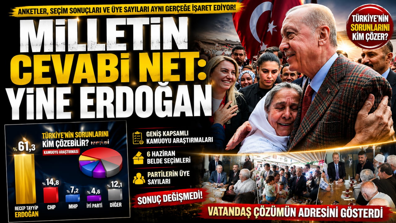 Milletin cevabı net: Yine Erdoğan