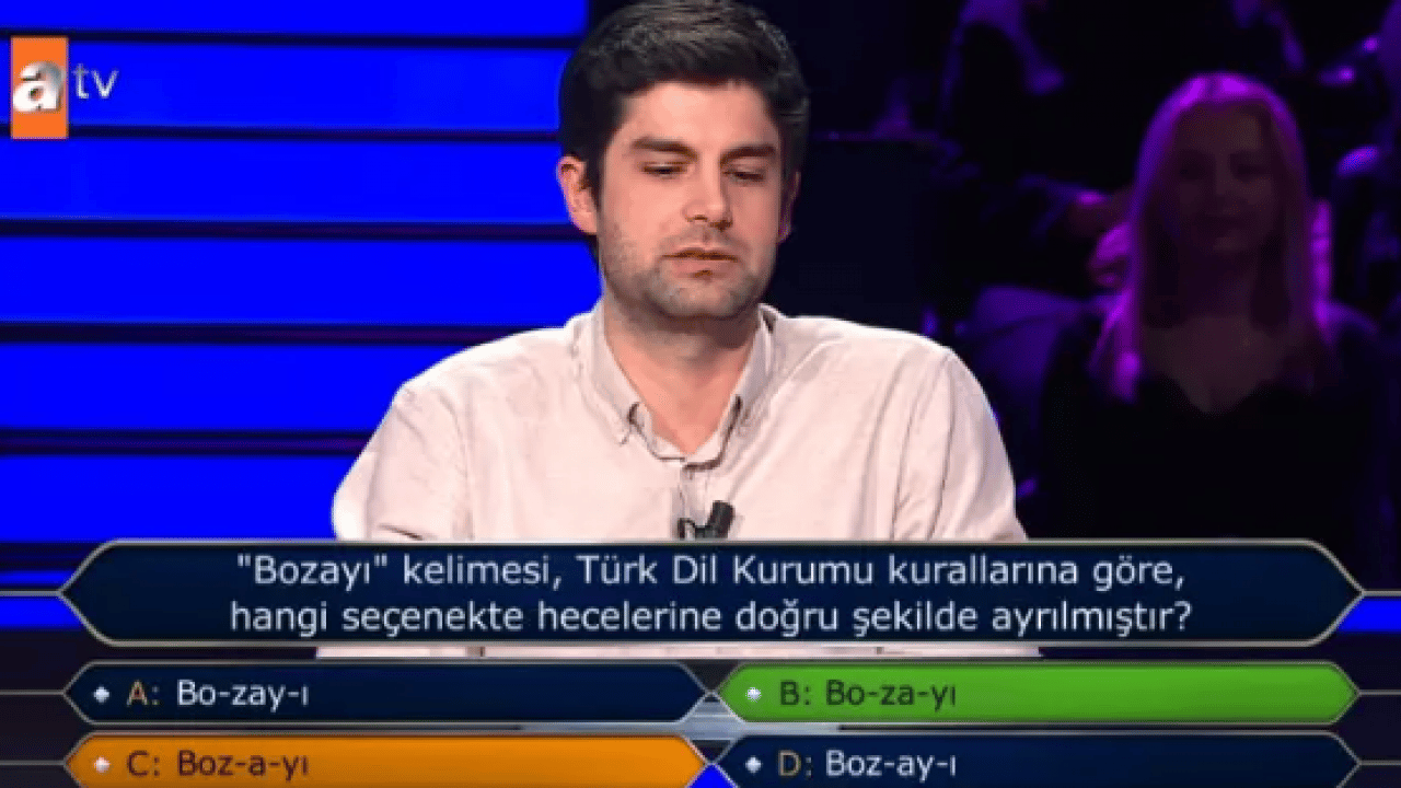 Foto - Milyoner'de şaşırtan anlar: TDK sorusuna verdiği cevap olay oldu!