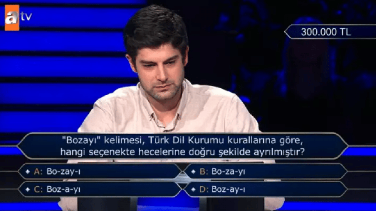 Foto - Milyoner'de şaşırtan anlar: TDK sorusuna verdiği cevap olay oldu!