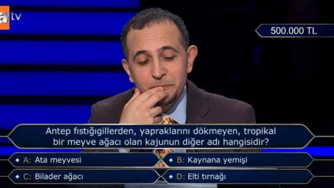 Foto - 500 bin TL'lik soru şok etti! Joker bile kullanmadan çekildi!