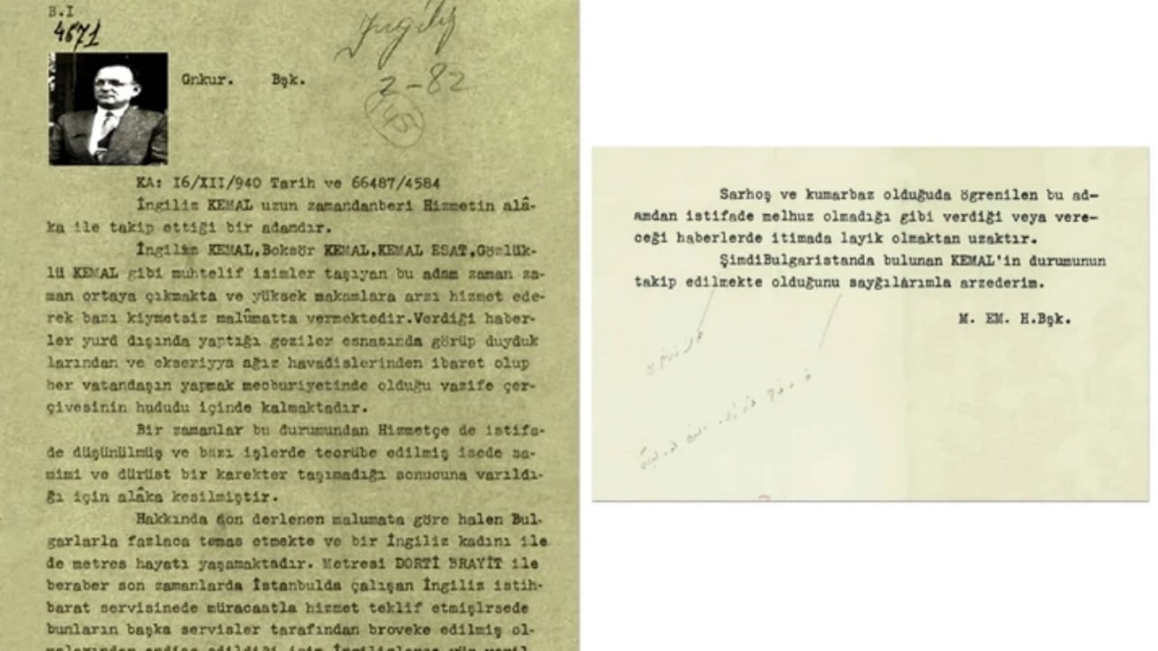 Foto - MİT, yıllar sonra olumsuz görüş içeren belgeyi paylaştı! İşte "İngiliz Kemal" gerçeği