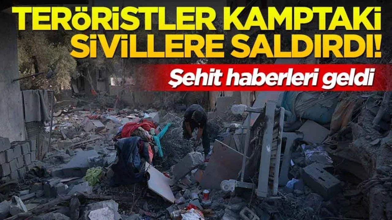 Mülteci kampı vuruldu! Şehitler var... Feci görüntüler