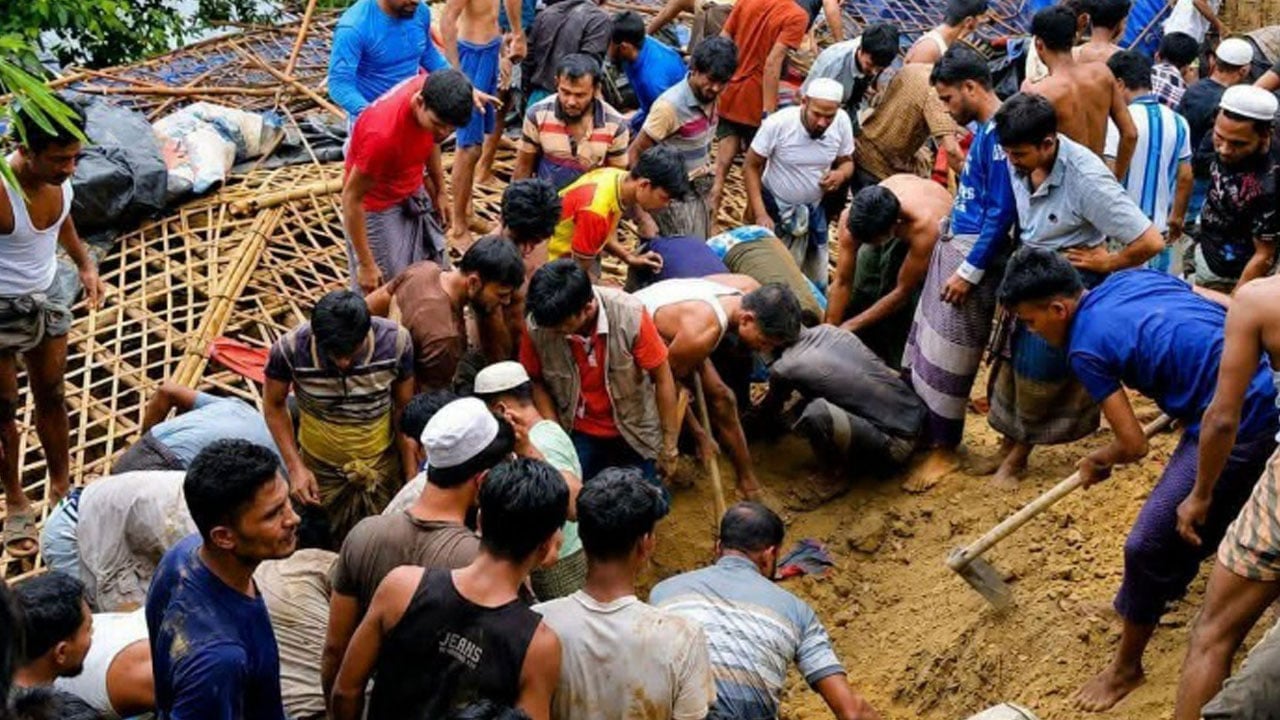 Foto - Muson yağmurları kampları vurdu! Arakanlı mülteciler heyelanla bir kez daha yıkıldı