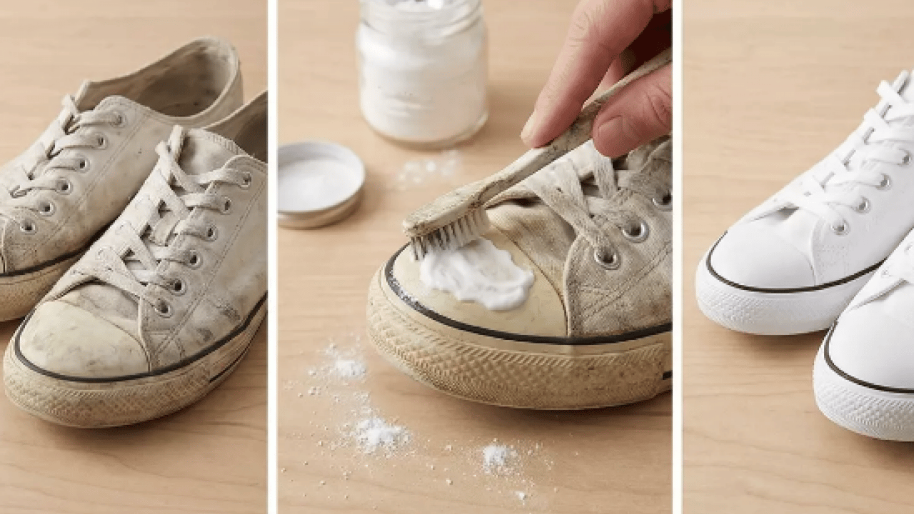 Foto - Mutlaka denenmeli: Eski ayakkabıları yeni gibi yapan o pratik yöntem! Sadece bir karbonatla...