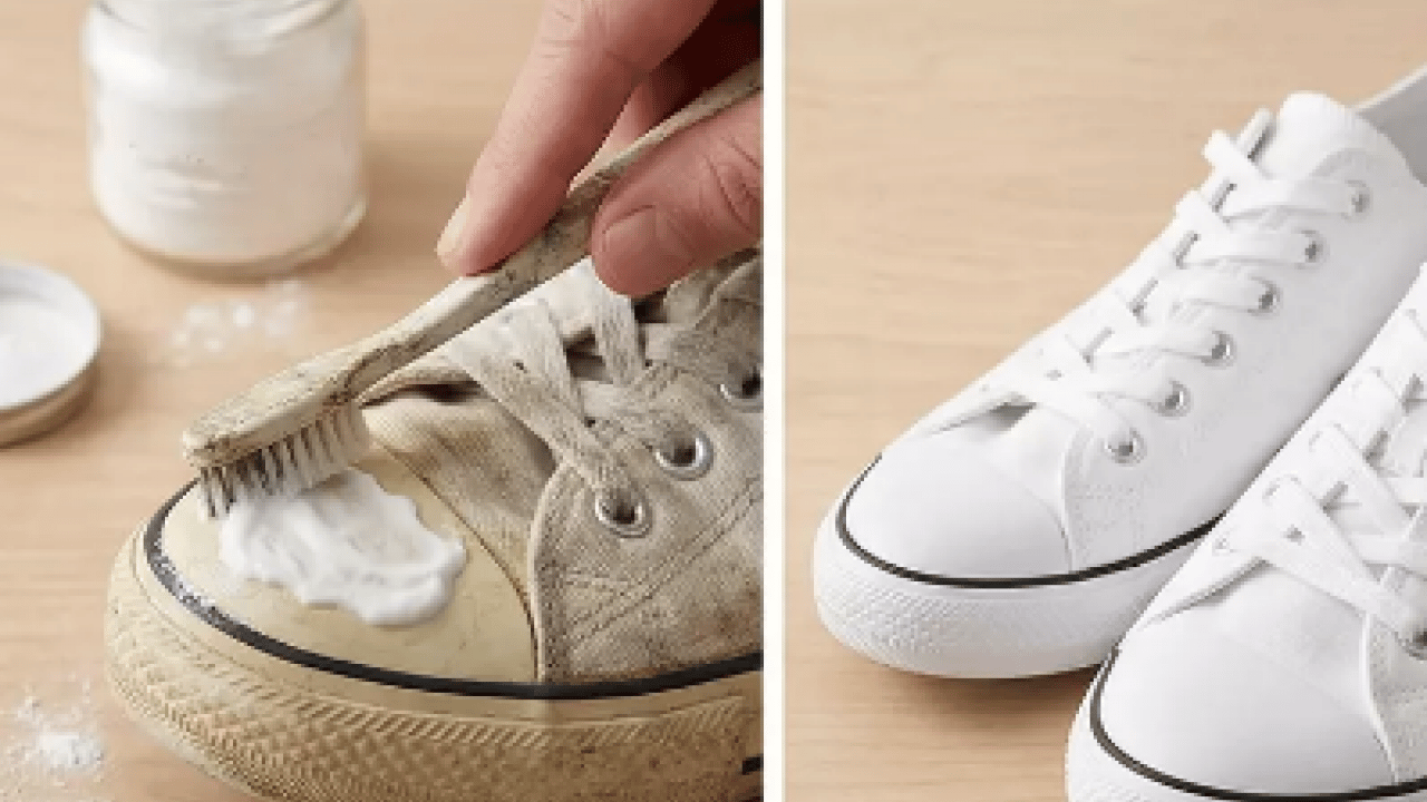 Mutlaka denenmeli: Eski ayakkabıları yeni gibi yapan o pratik yöntem! Sadece bir karbonatla...