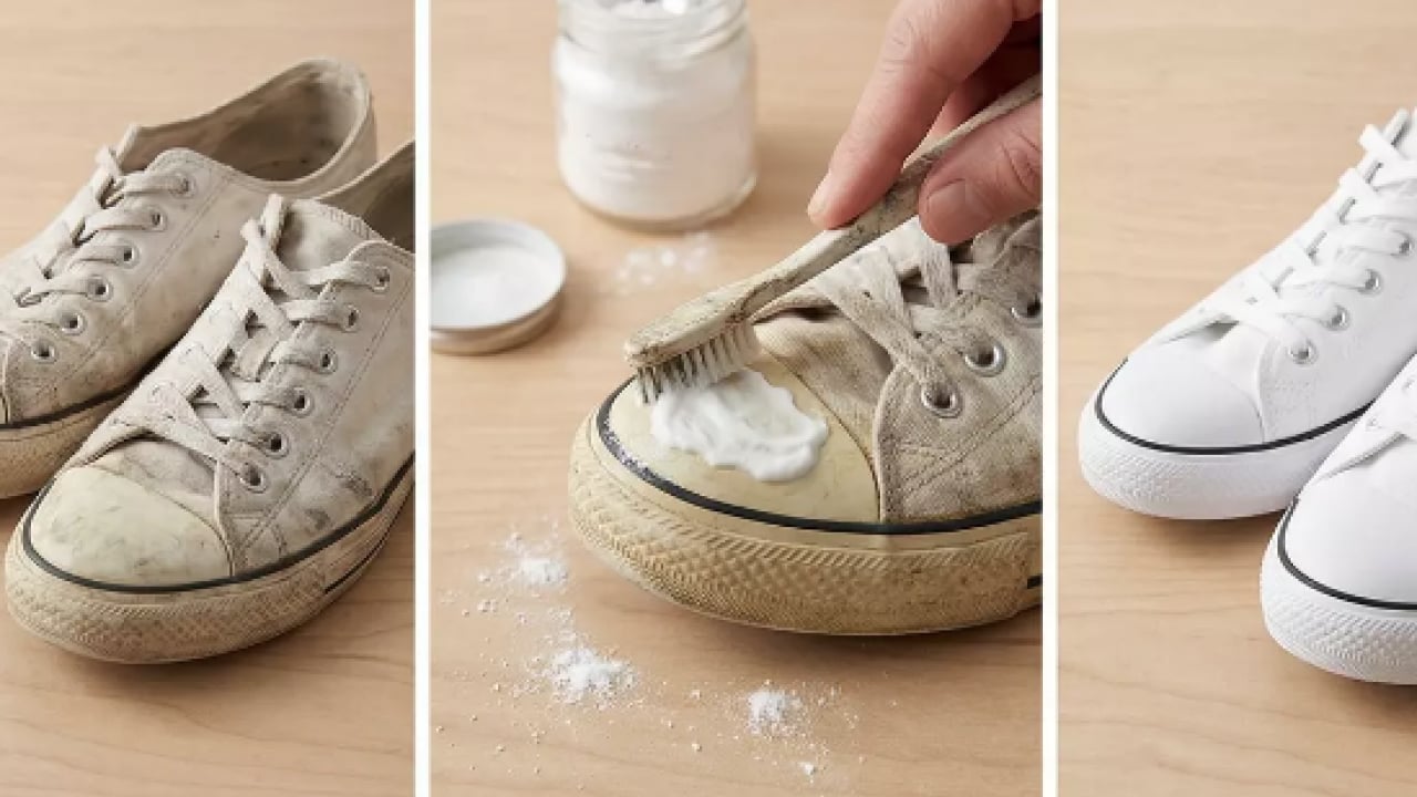 Foto - Mutlaka denenmeli: Eski ayakkabıları yeni gibi yapan o pratik yöntem! Sadece bir karbonatla...