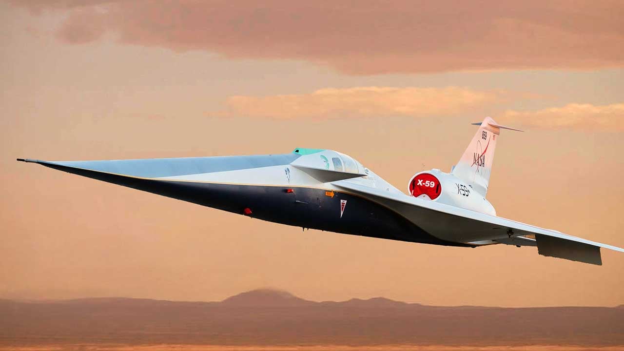 Foto - NASA’nın Sessiz Süpersonik Uçağı X-59 İlk Uçuşunu Başarıyla Tamamladı