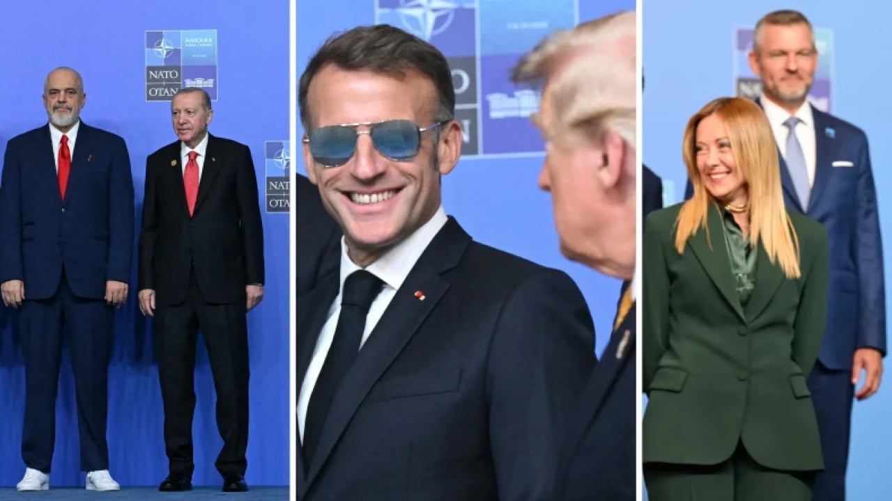 Foto - NATO Zirvesi'ne bu anlar damga vurdu! Mehterden Trump'a renkli kareler