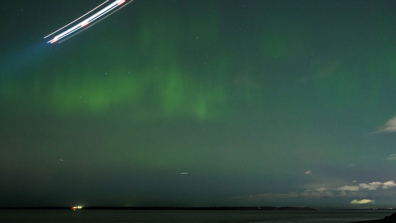 Nefes kesen görüntü! Anchorage semalarında kuzey ışıkları dans etti