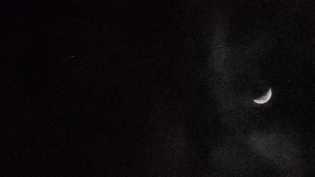 Foto - Nefes kesen manzara! Hilal ve Jüpiter yan yana görüntülendi 