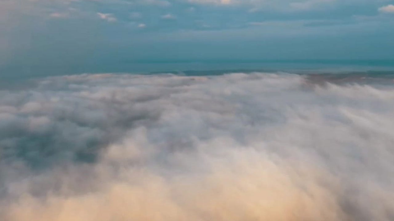 Foto - Nefes kesen manzara! Sis denizi kampüsü yuttu