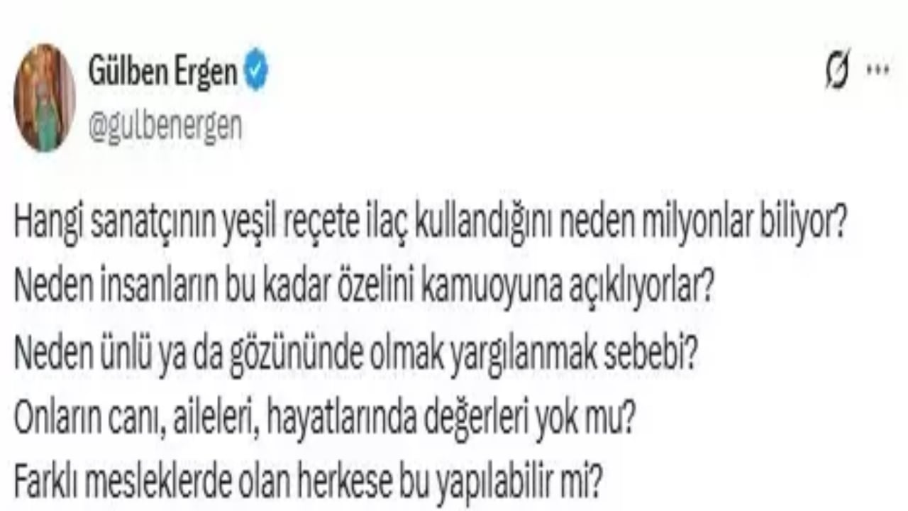 Foto - Neyi gizlemeye çalışıyorsun? CHP yandaşı Gülben Ergen’den skandal "uyuşturucu" açıklaması