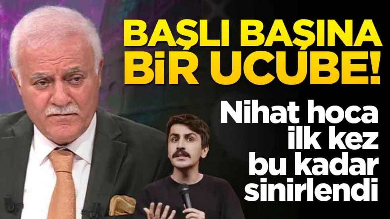 Nihat Hatipoğlu'nu ilk kez bu kadar sinirlendi! 'Başlı başına bir ucube'