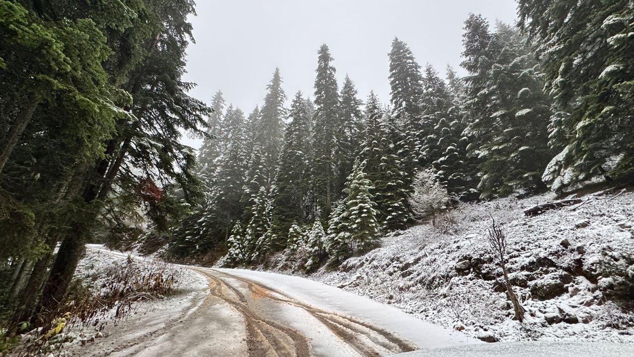 Foto - O ilimiz beyaza büründü! Kartpostallık manzara havadan görüntülendi