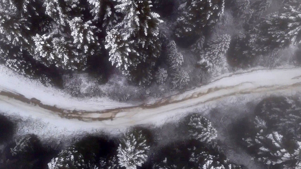 Foto - O ilimiz beyaza büründü! Kartpostallık manzara havadan görüntülendi