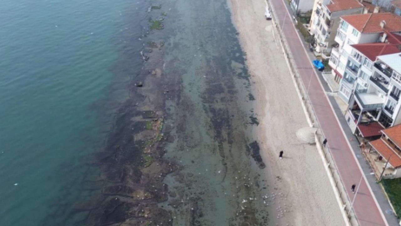 Foto - O ilimizde ortaya çıktı! Deniz 7 metre çekildi 'kral yolu' göründü
