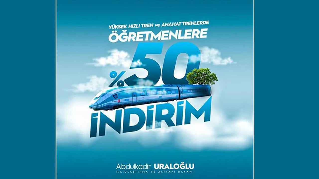 Foto - Öğretmenlere tren biletlerinde yüzde 50 indirim!