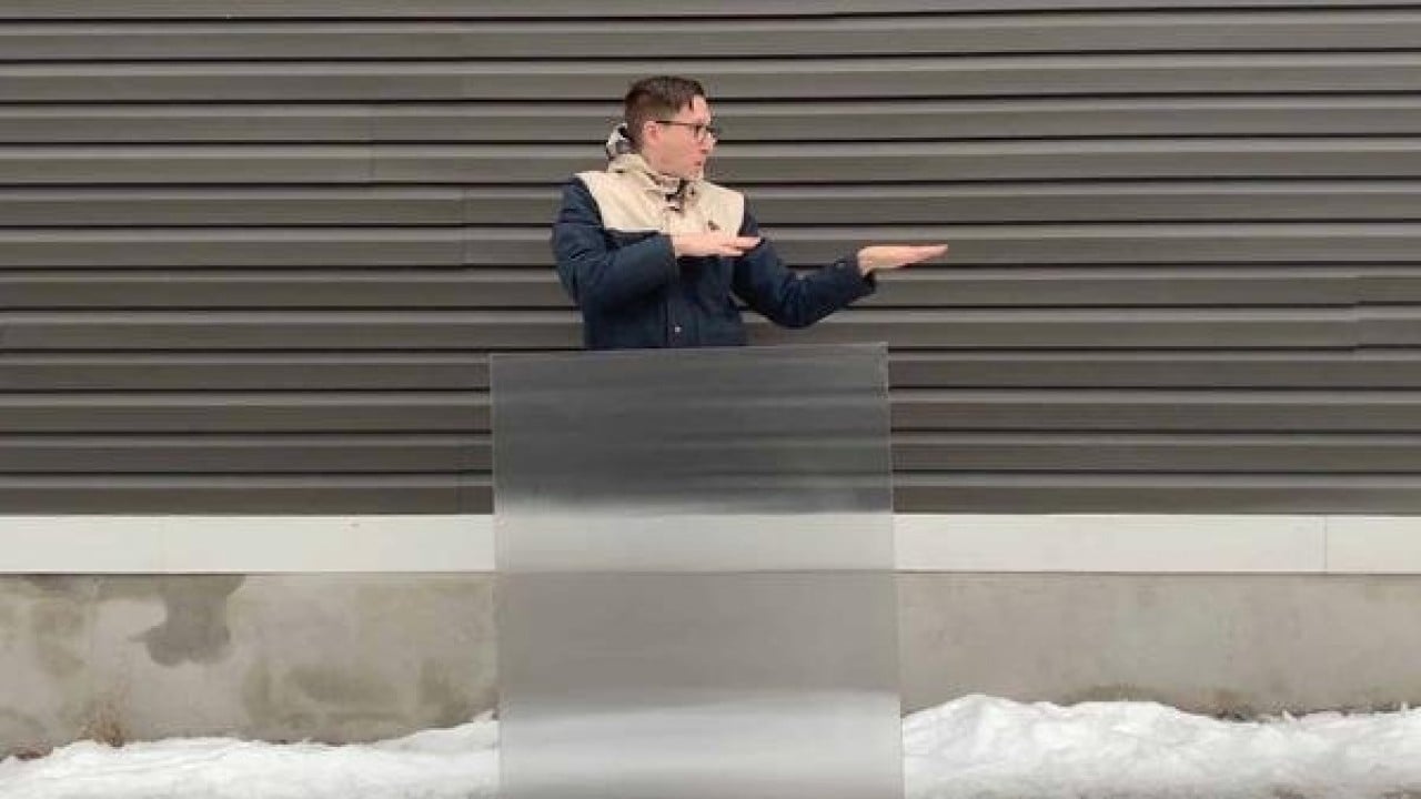 Foto - Örtünenin görünmez olduğu kumaş yapıldı!