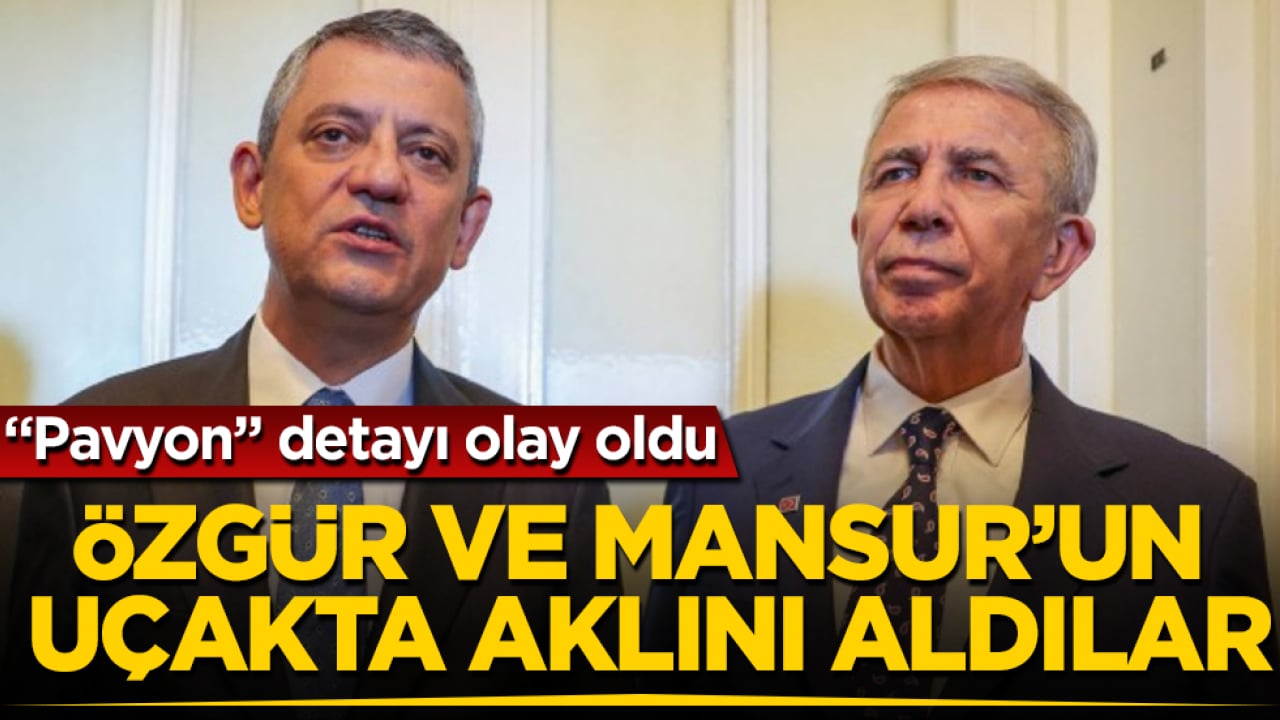 Özgür Özel ve Mansur Yavaş’ın uçakta aklını aldılar! "Pavyon" detayı olay oldu