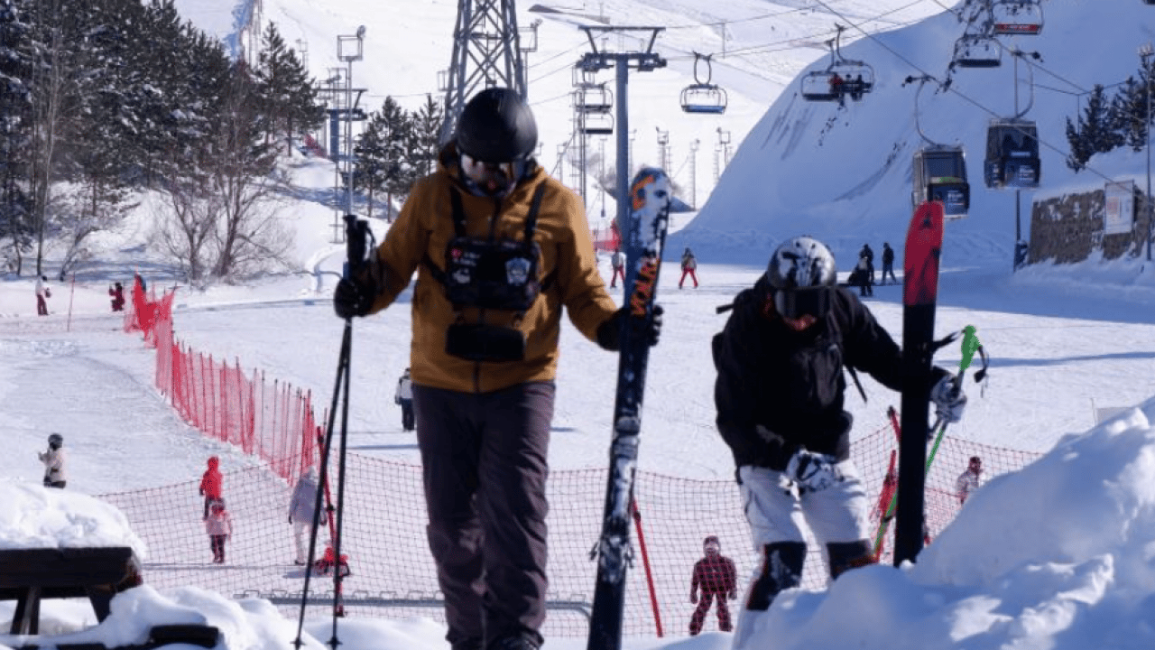 Foto - Palandöken’de kayak keyfi devam ediyor