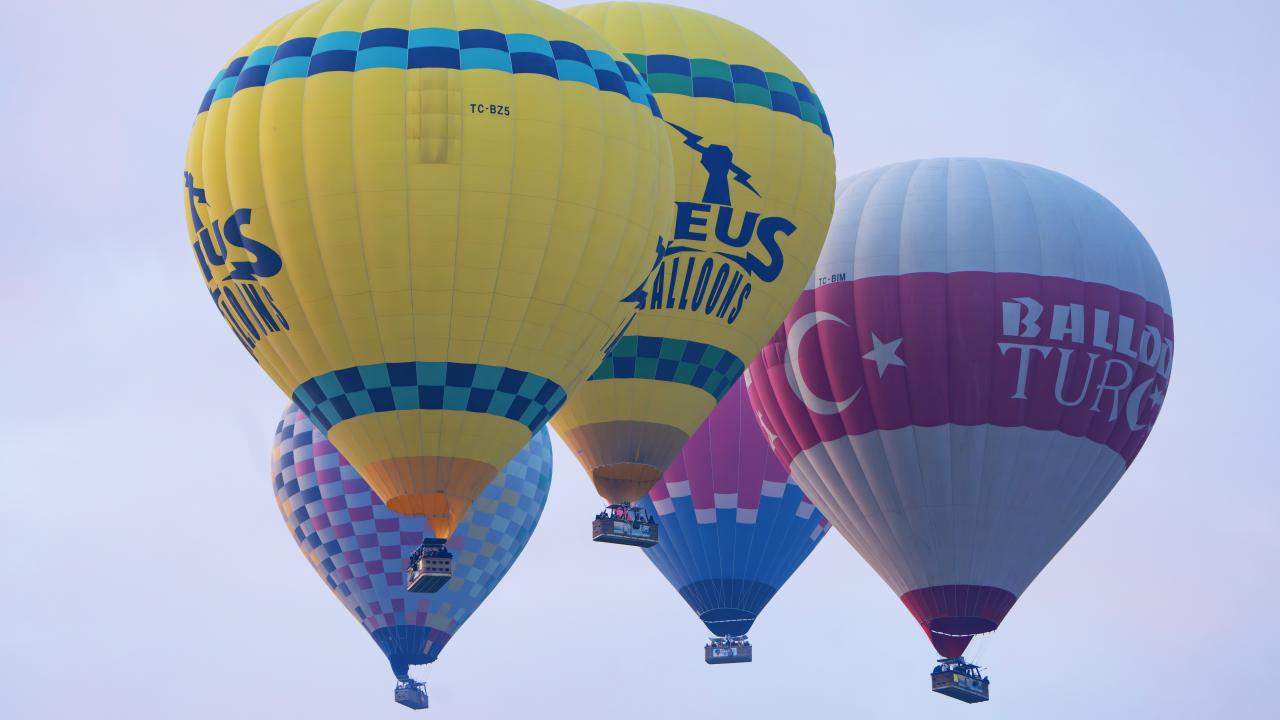 Foto - Pamukkale’de balon keyfi! Kartpostallık görüntüler ortaya çıktı