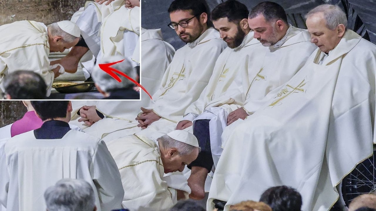 Papa, 12 rahibin ayaklarını yıkayıp "mucuk" diye öptü! İşte ilginç sebebi