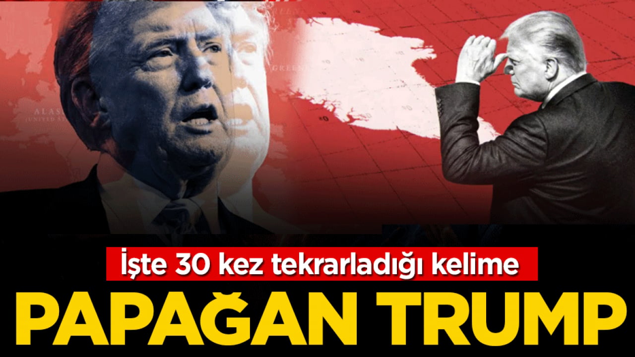 Papağan Trump! İşte 30 kez tekrarladığı kelime