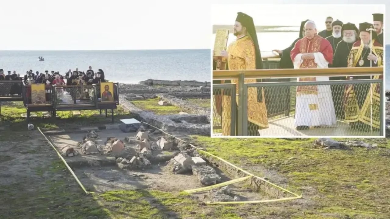 Foto - Papa’nın İznik’teki ayinine damga vuran görüntü! Din adamının garip hareketleri olay oldu