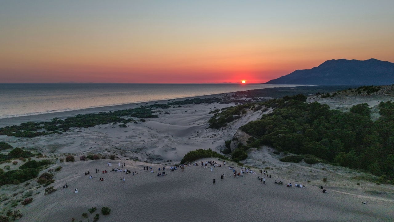 Foto - Patara Kum Tepeleri’ne gün batımı akını! Yeşilçam’ın çöl sahneleri burada çekildi