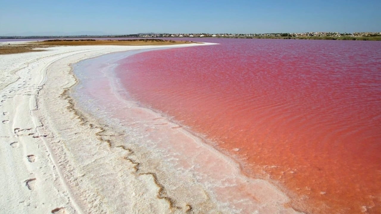 Foto - Pembe göl uzaydan görüntülendi: Torrevieja Lagünü'nün gizemi çözüldü... Sır ortaya çıktı