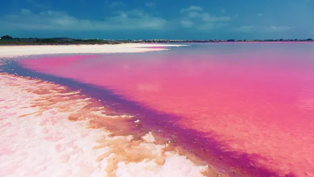 Foto - Pembe göl uzaydan görüntülendi: Torrevieja Lagünü'nün gizemi çözüldü... Sır ortaya çıktı