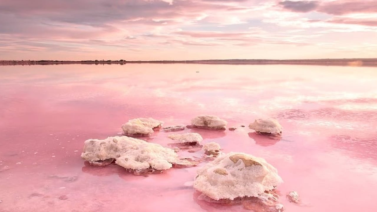 Foto - Pembe göl uzaydan görüntülendi: Torrevieja Lagünü'nün gizemi çözüldü... Sır ortaya çıktı